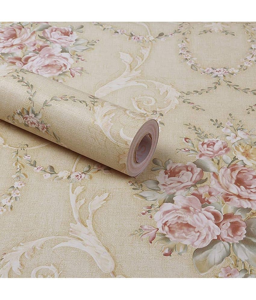KAAF - Floral Wallpaper ( 40 x 250 ) cm ( Pack of 1 )