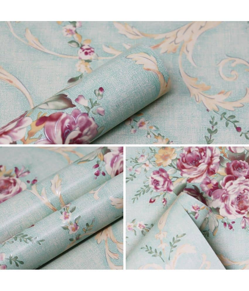 KAAF - Floral Wallpaper ( 40 x 500 ) cm ( Pack of 1 )