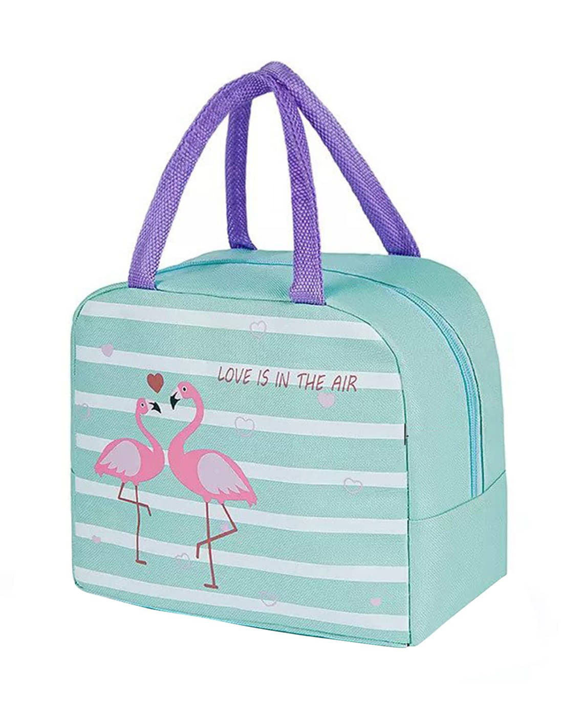     			House Of Quirk - Green Polyester Lunch Bag
