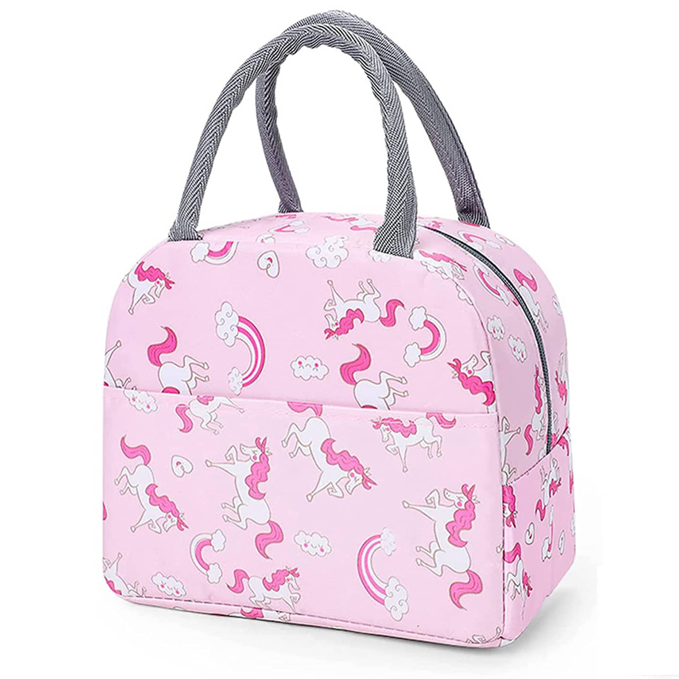     			House Of Quirk - Pink Polyester Lunch Bag