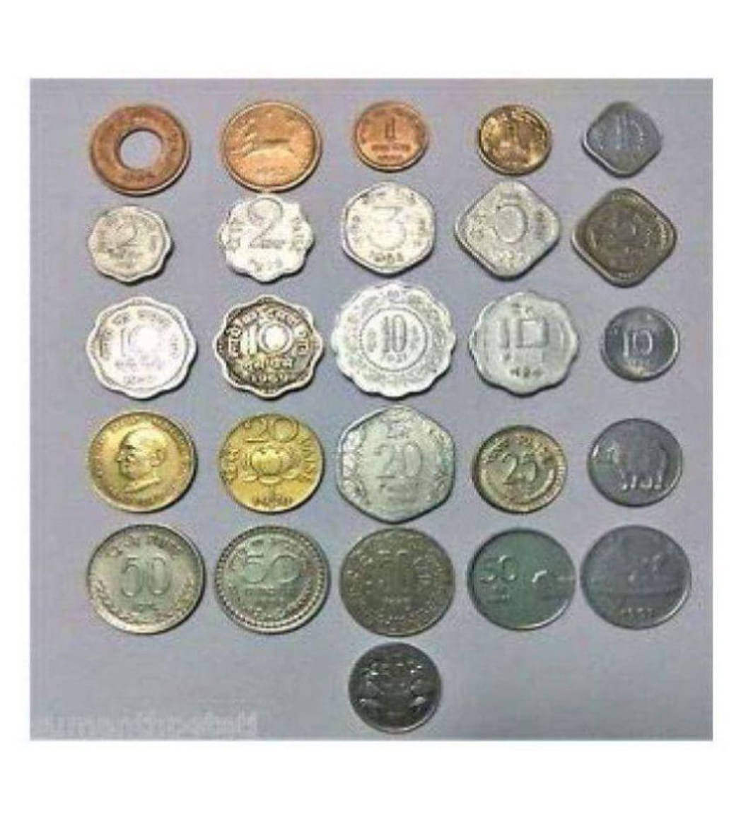     			INDIAN COINS OLD  PAISE - SET OF 26 COINS