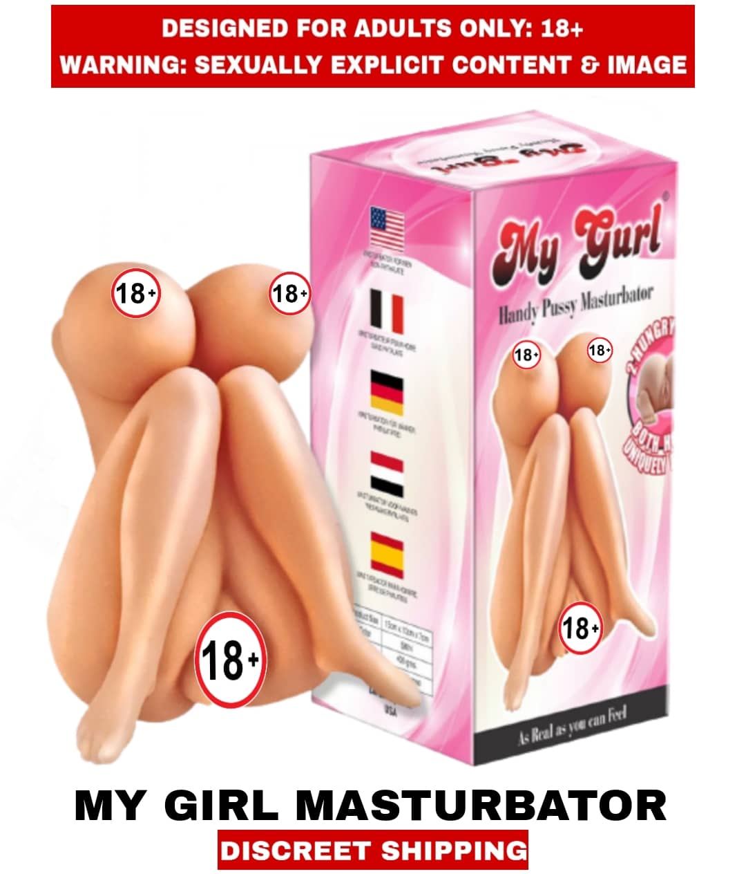 MALE ADULT SEX TOYS MY GIRL HAND HELD POCKET REAL PUSSY SOFT SILICON MASTURBATOR For Men
