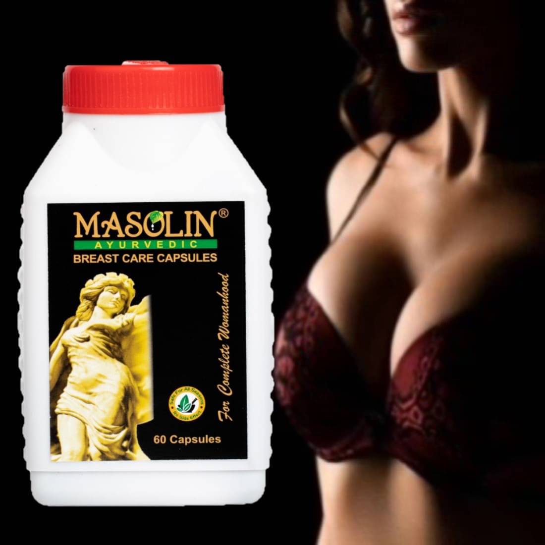 MASOLIN HERBAL Breasst Growth Capsule Capsule 60 no.s Pack Of 1 MASOLIN HERBAL Breasst Growth Capsule Capsule 60 no.s Pack Of 1