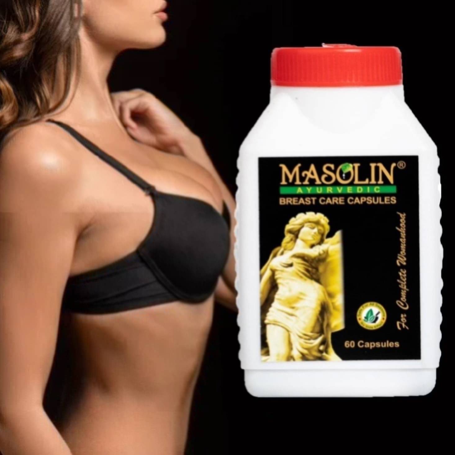MASOLIN HERBAL Chest Massage Capsule For Women Capsule 60 no.s Pack Of 1 MASOLIN HERBAL Chest Massage Capsule For Women Capsule 60 no.s Pack Of 1