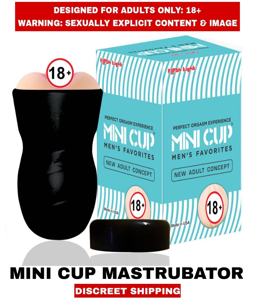MEN'S FAVORITES PERFECT ORGASM EXPERIENCE MINI CUP FLESH LIGHT  MASTURBATOR For Men