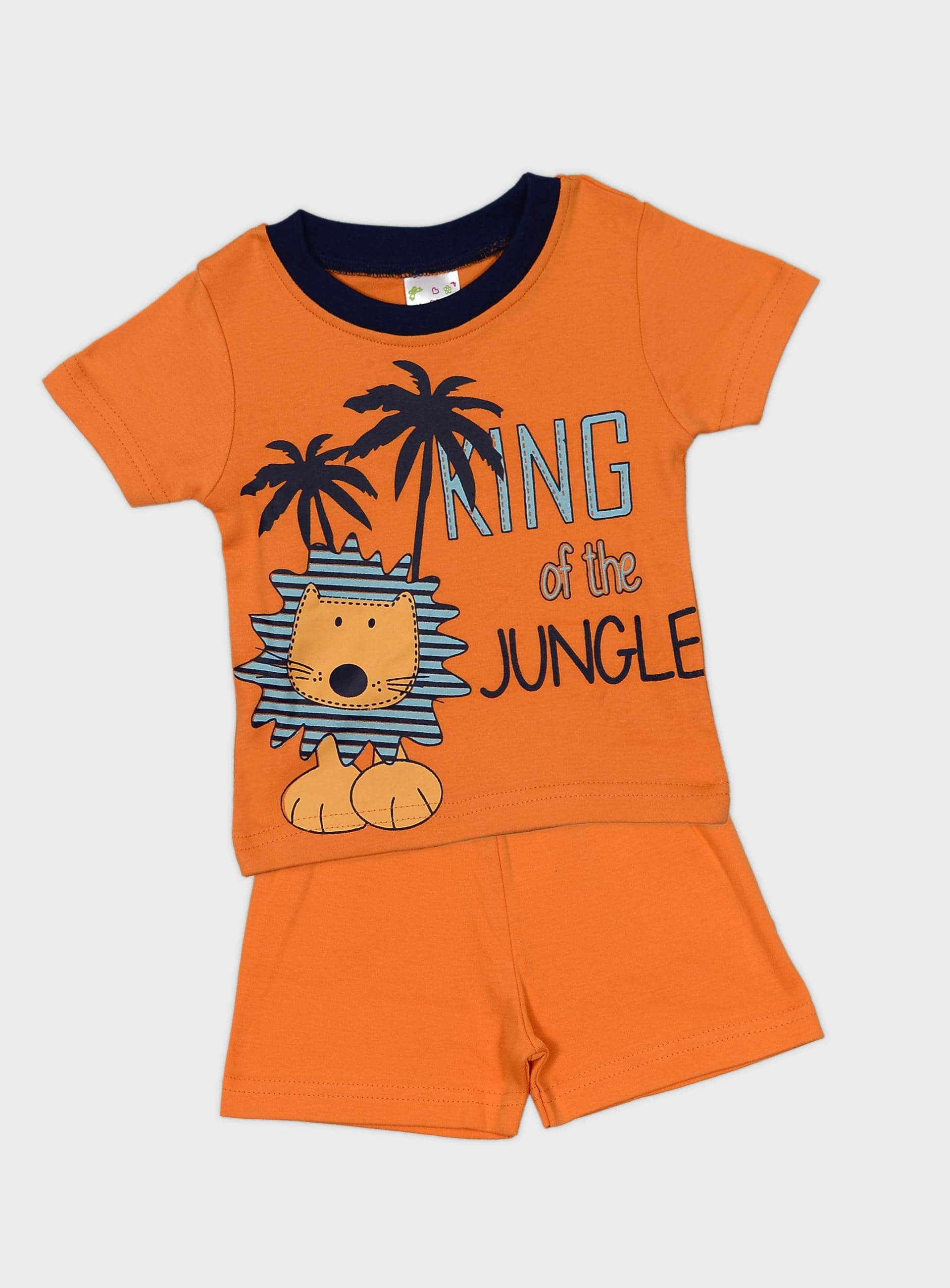 Me N My CLOSET Pack of 1 Unisex for Baby Cotton T-Shirt & Shorts ( Red )