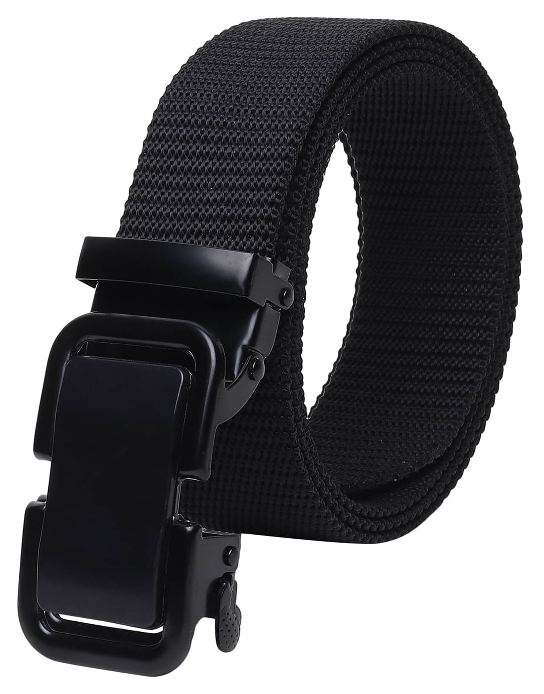     			SILKSHOPPING - Black Nylon Men's Casual Belt ( Pack of 1 )