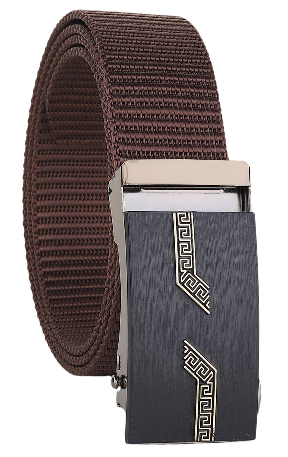 SILKSHOPPING - Brown Nylon Men's Casual Belt ( Pack of 1 )     			SILKSHOPPING - Brown Nylon Men's Casual Belt ( Pack of 1 )