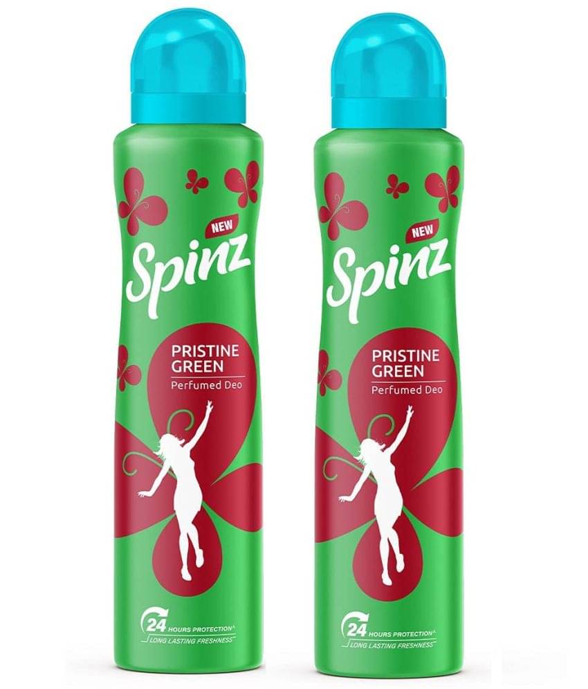     			Spinz - 2 PRISTINE GREEN DEODORANT Deodorant Spray for Unisex 300 ml ( Pack of 2 )