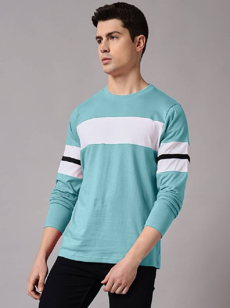 The Dry State - Blue Cotton Blend Regular Fit Men's T-Shirt ( Pack of 1 ) The Dry State - Blue Cotton Blend Regular Fit Men's T-Shirt ( Pack of 1 )