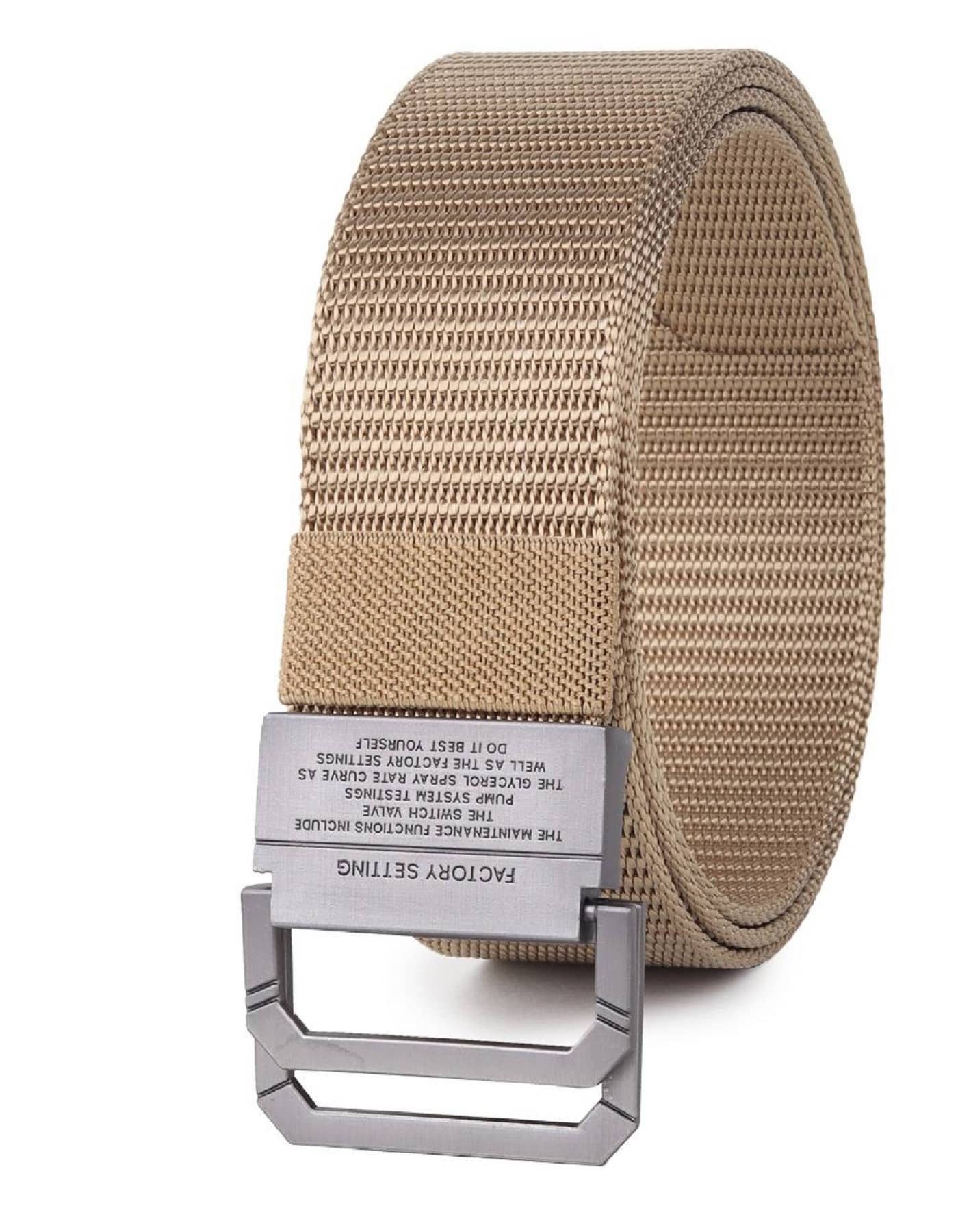 Zacharias - Beige Canvas Men's Reversible Belt ( Pack of 1 )