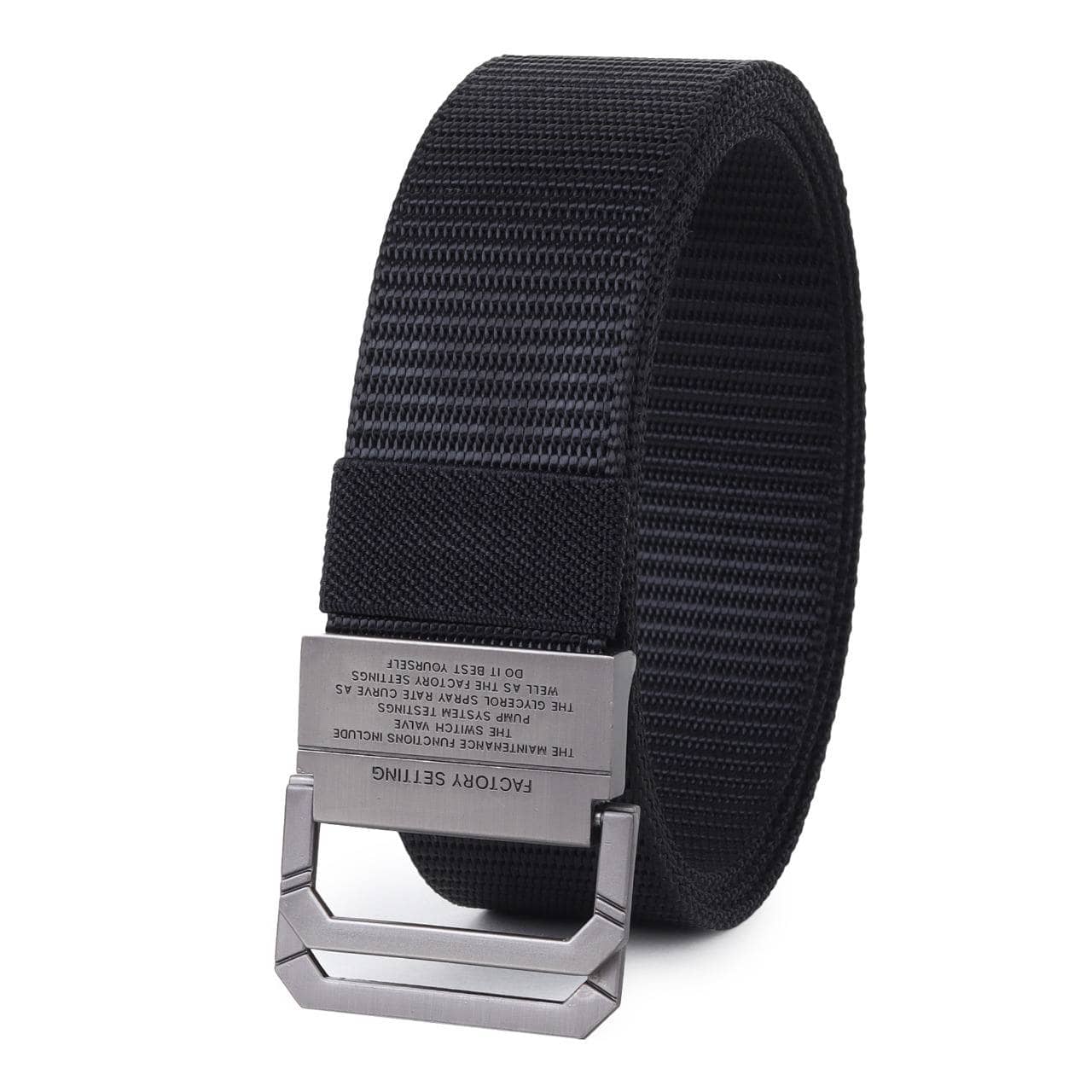 Zacharias - Black Canvas Men's Casual Belt ( Pack of 1 )