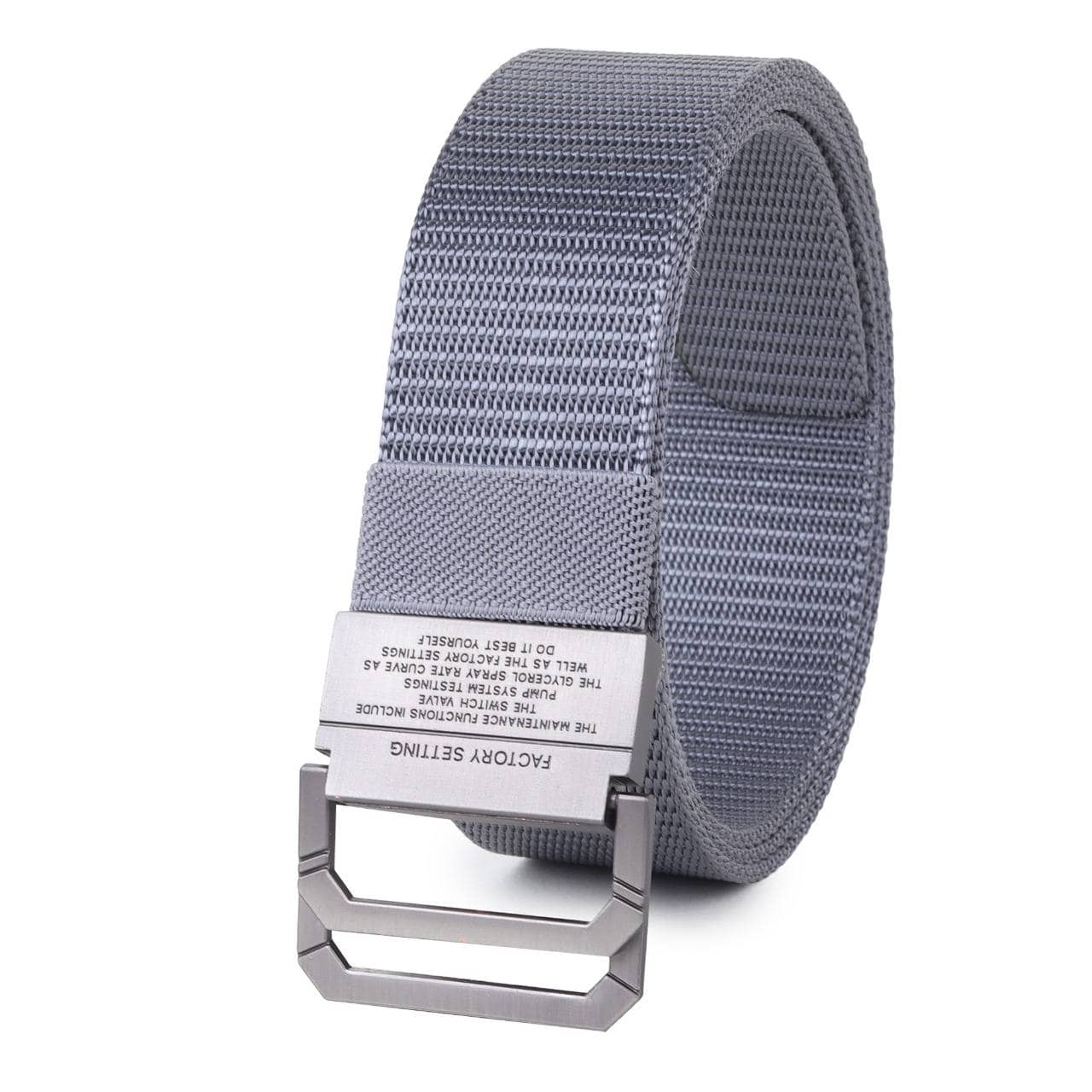 Zacharias - Gray Canvas Men's Casual Belt ( Pack of 1 )