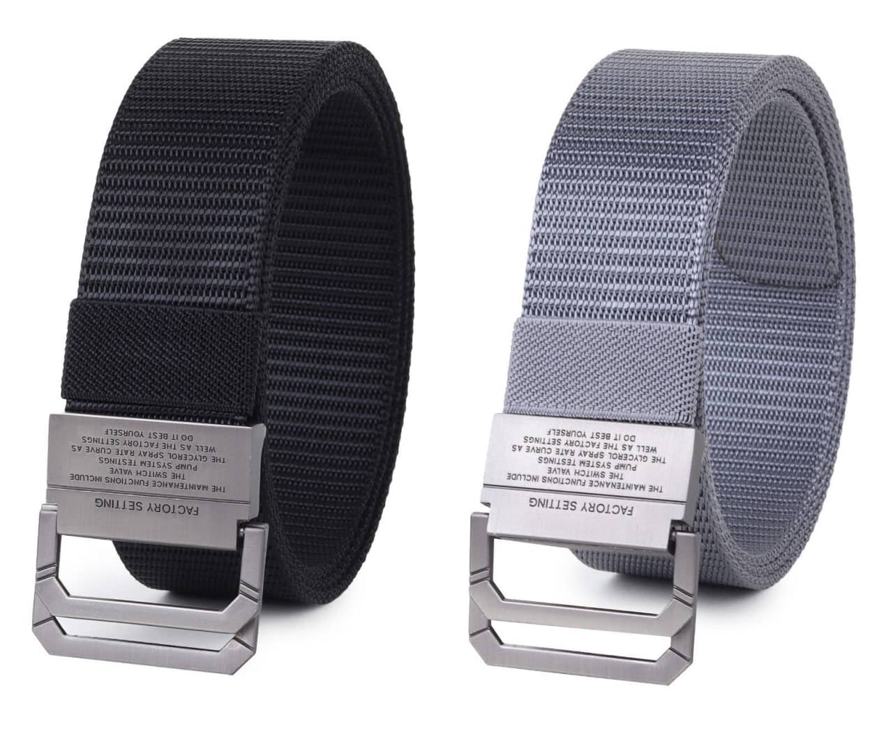 Zacharias - Multicolor Canvas Men's Casual Belt ( Pack of 2 )