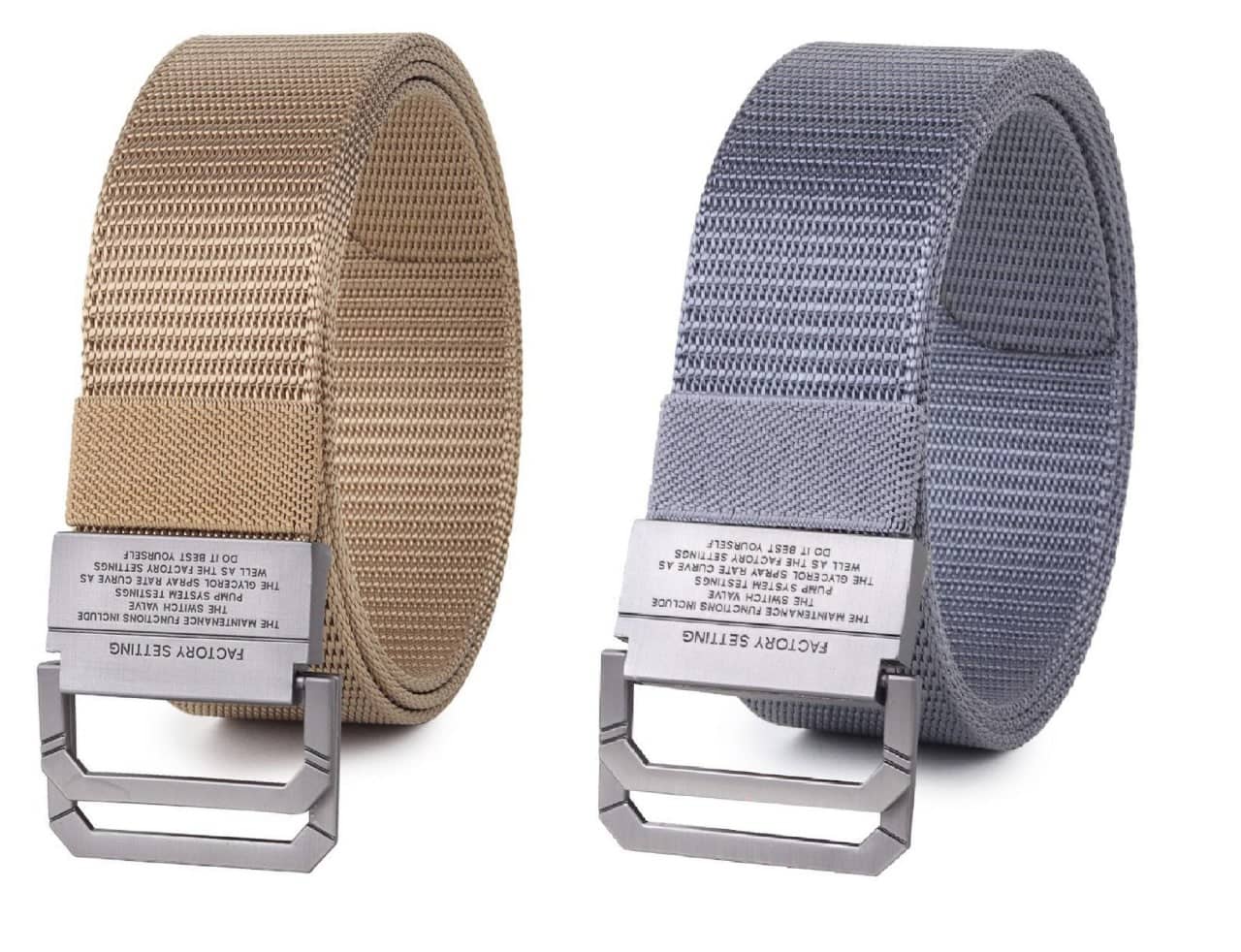 Zacharias - Multicolor Canvas Men's Casual Belt ( Pack of 2 )