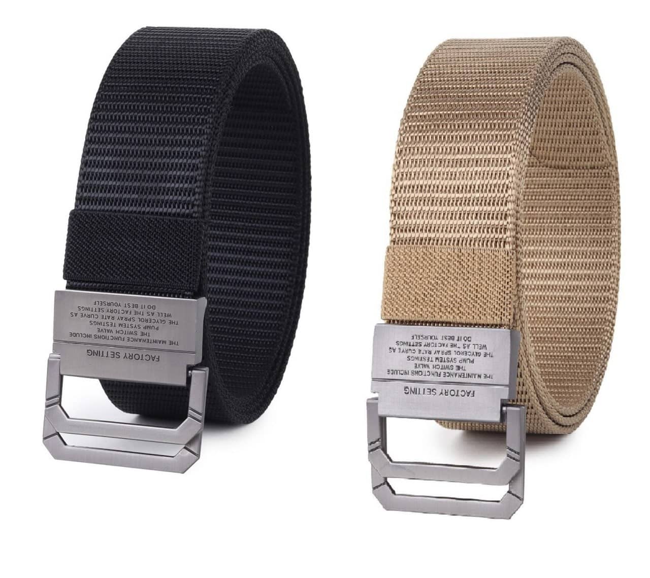 Zacharias - Multicolor Canvas Men's Casual Belt ( Pack of 2 )