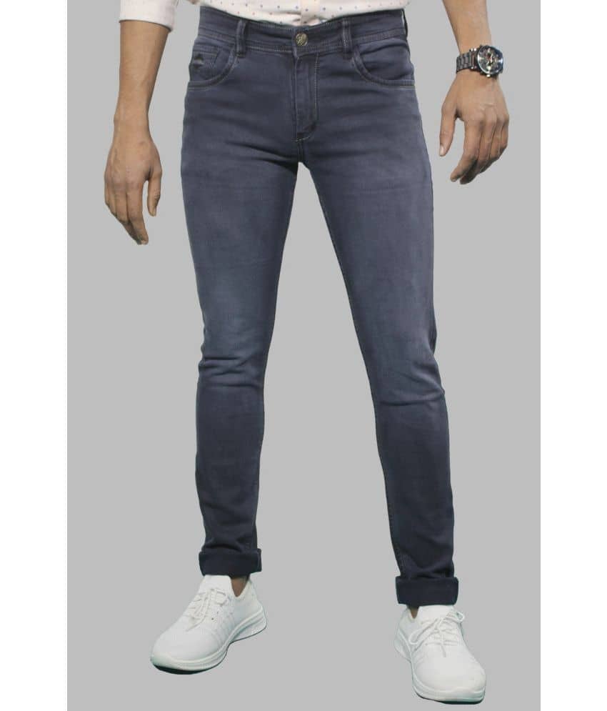plounge - Navy Blue Denim Slim Fit Men's Jeans ( Pack of 1 ) - Jeans | Buy online on ZillyBuy