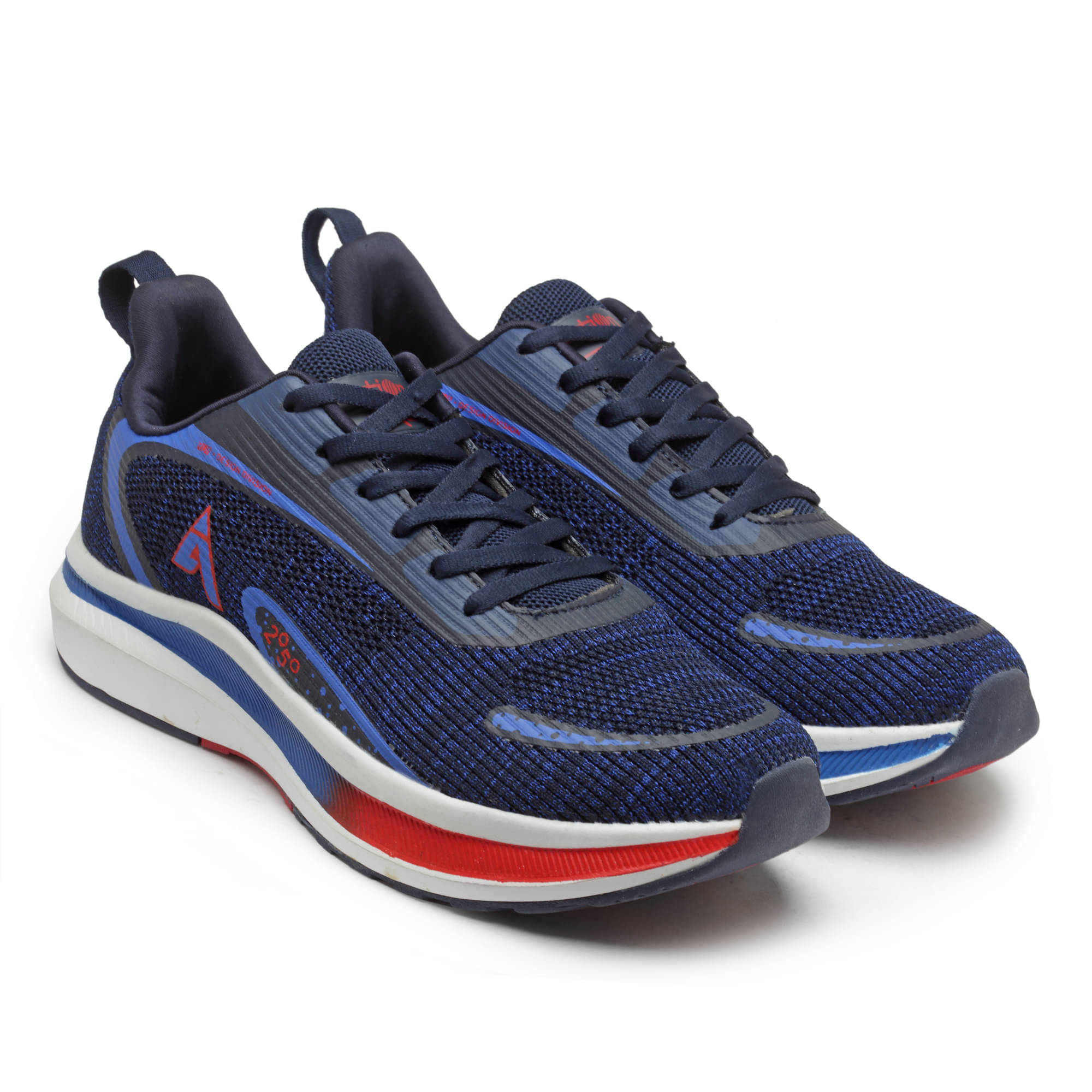     			Action - Navy Blue Men's Sports Running Shoes