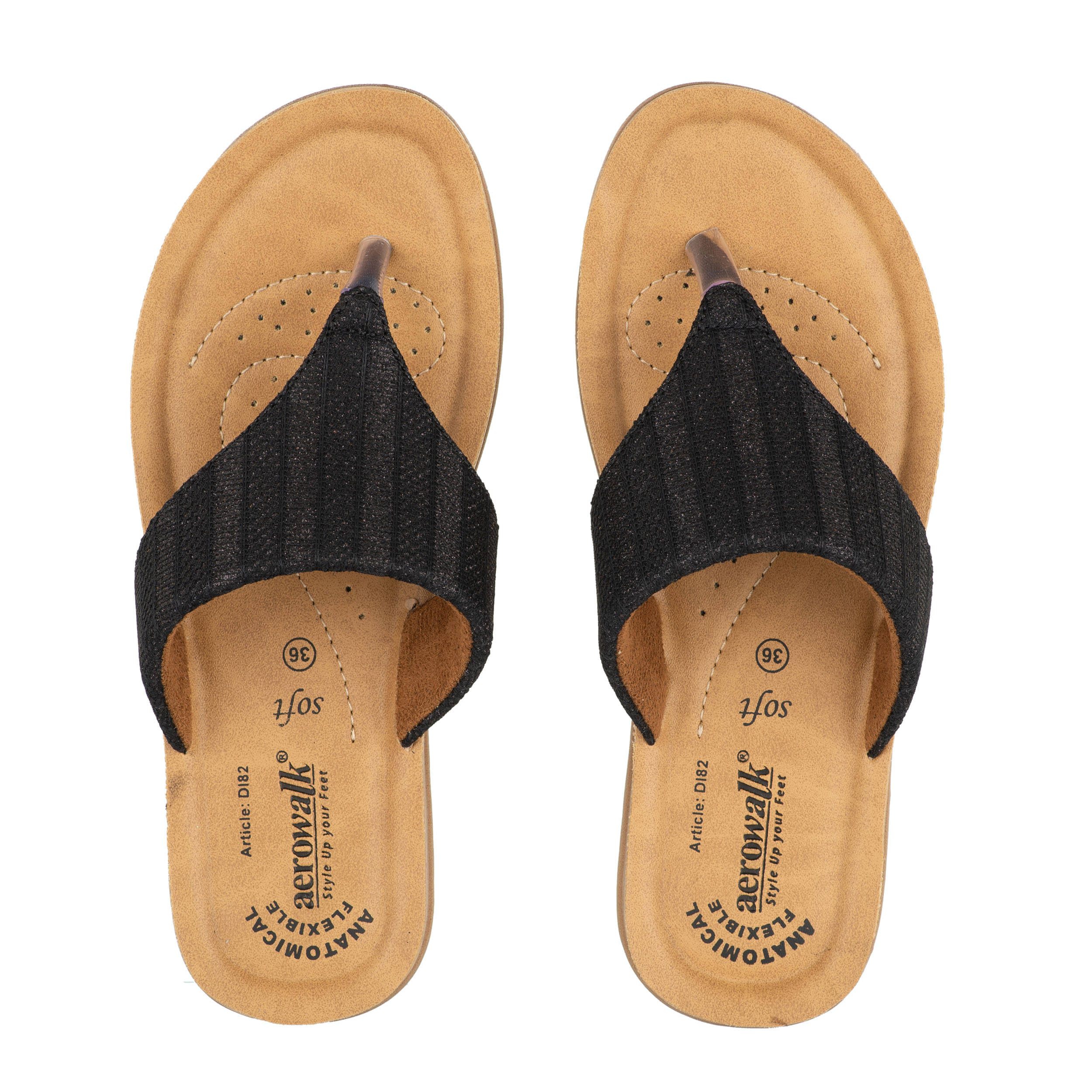    			Aerowalk - Black Women's Flats