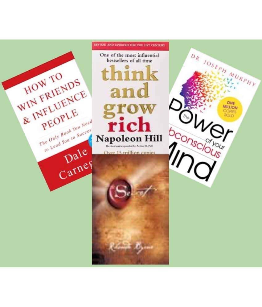 How to Win Friends and Influence People + Think And Grow rich + The Power of Your Subconscious Mind + The Secret - Stationery | Buy online on ZillyBuy