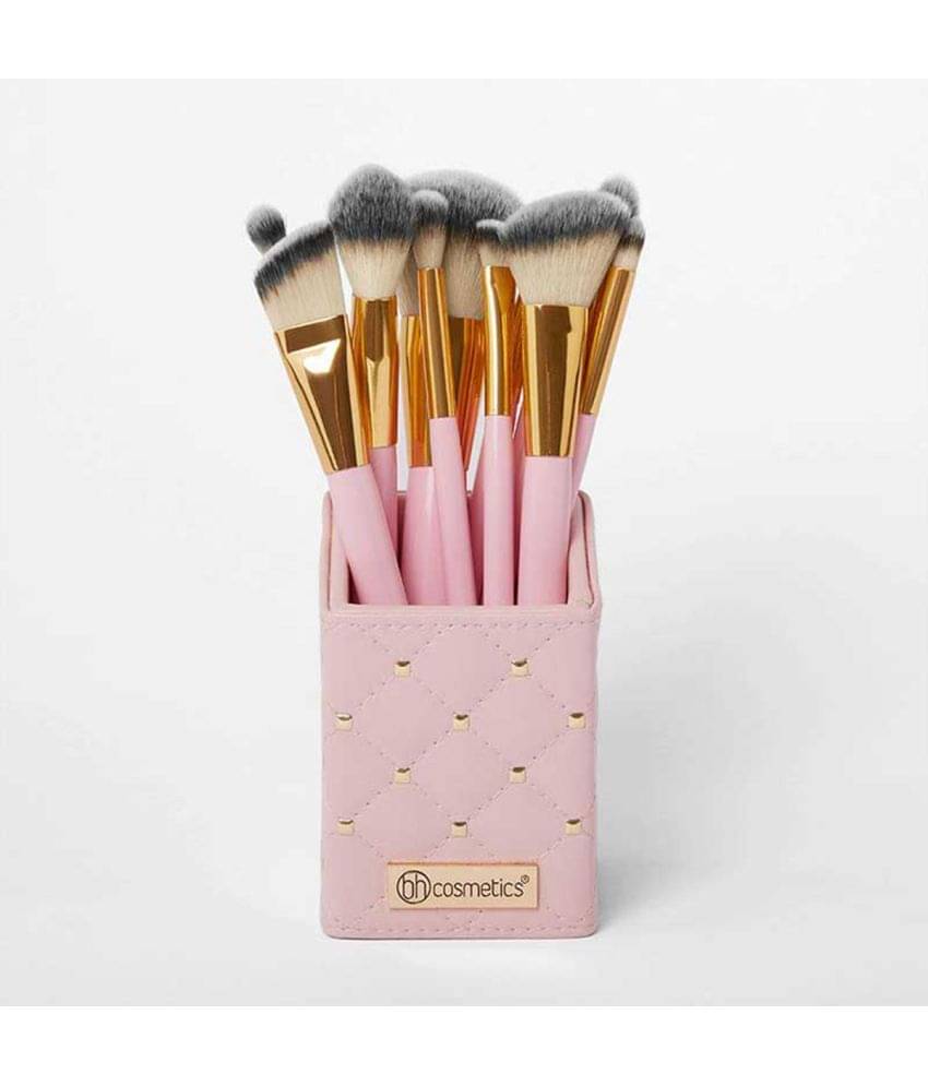     			Lenon Pink Studded Elegance Synthetic Foundation Brush,Concealer Brush 12 Pcs 100 g