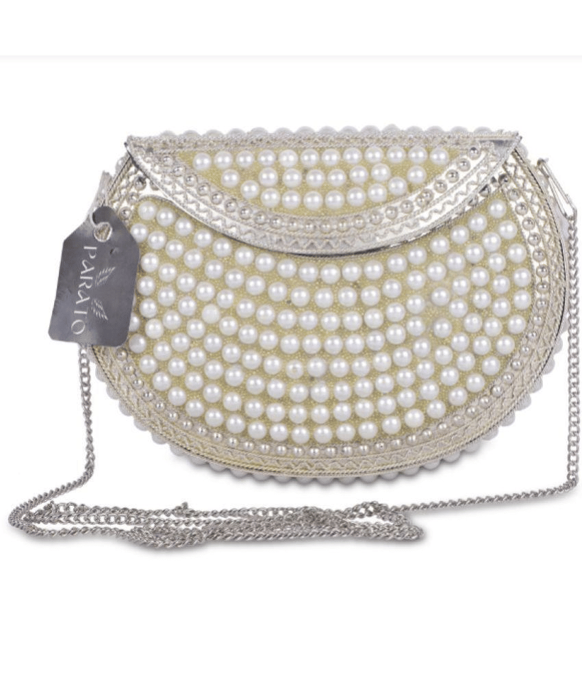 PARATO Sling Bag Suede Set of 1 ( White ) - Handbags | Buy online on ZillyBuy