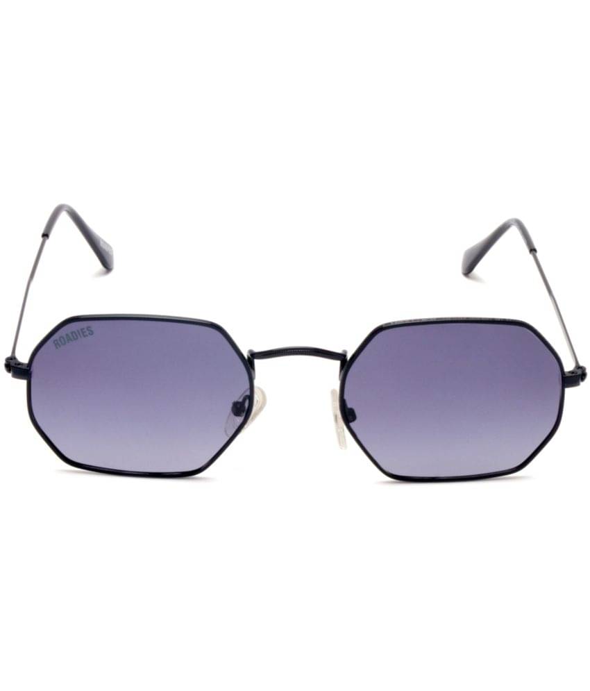     			Roadies - Black Rectangular Sunglasses ( Pack of 1 )