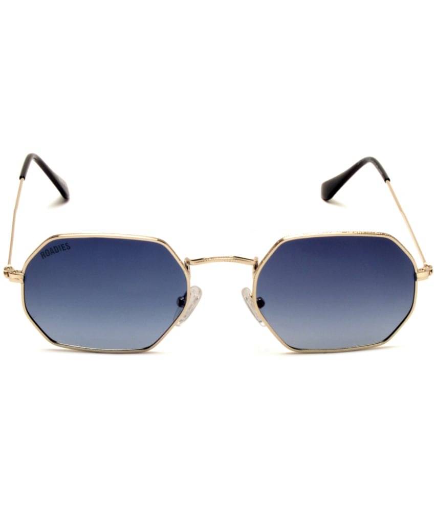     			Roadies - Gold Rectangular Sunglasses ( Pack of 1 )