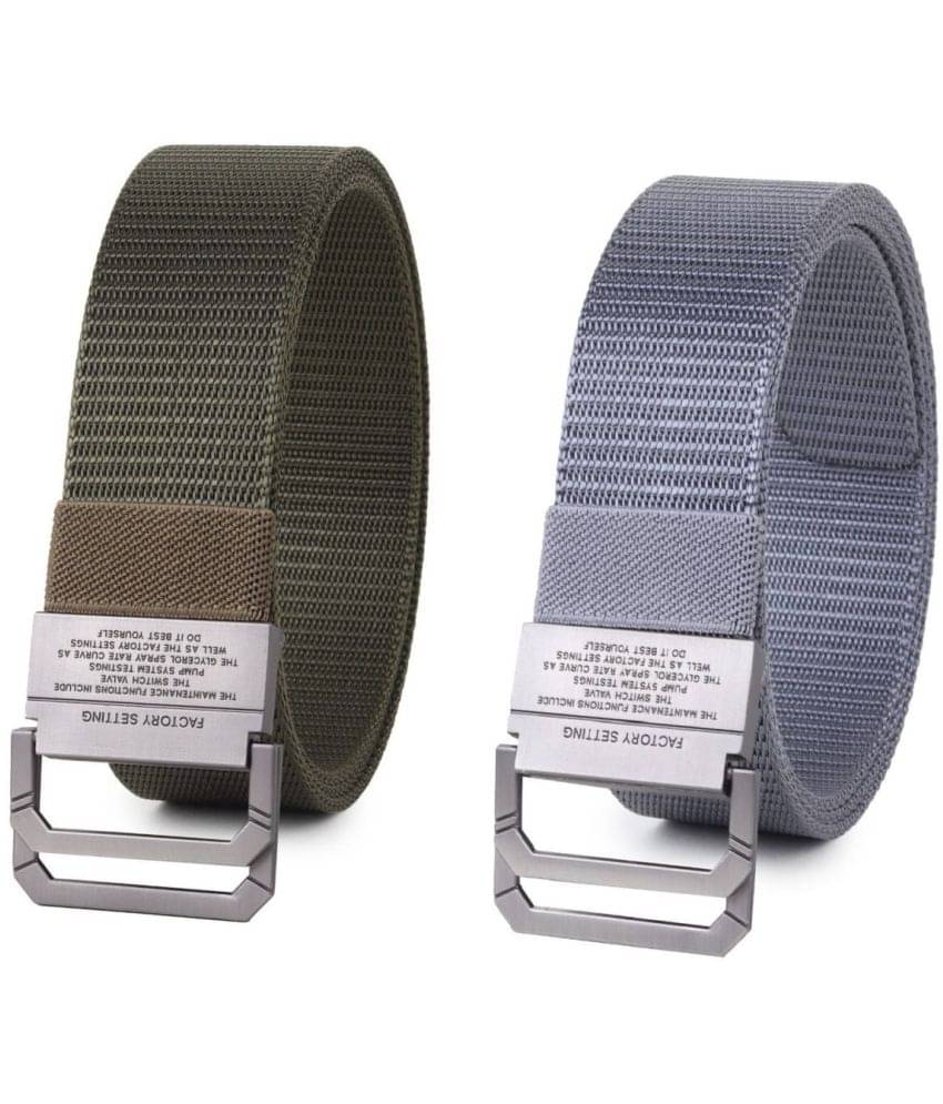 Zacharias - Multicolor Canvas Men's Casual Belt ( Pack of 2 ) Zacharias - Multicolor Canvas Men's Casual Belt ( Pack of 2 )