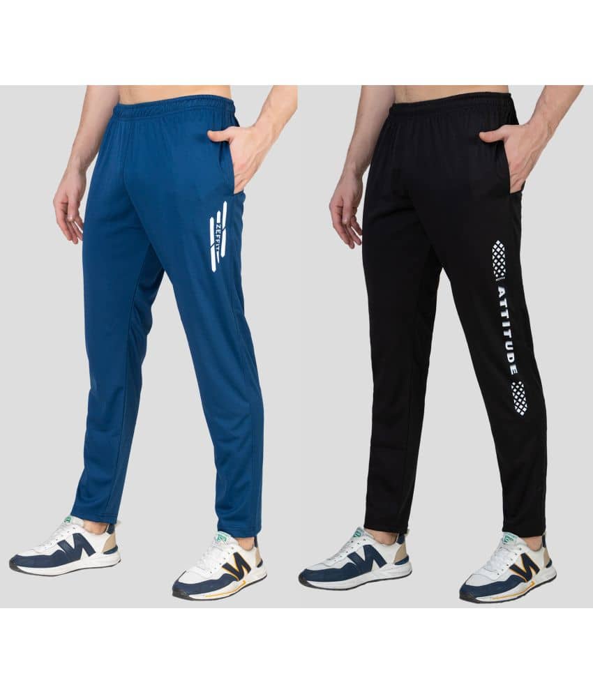 Zeffit - Multicolor Lycra Men's Trackpants ( Pack of 2 ) - Track Pants | Buy online on ZillyBuy