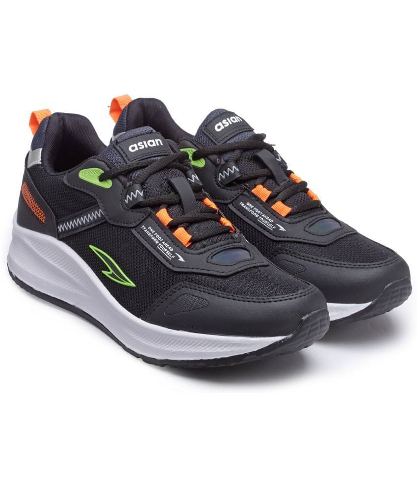 ASIAN NEXON-13 Black Men's Sports Running Shoes