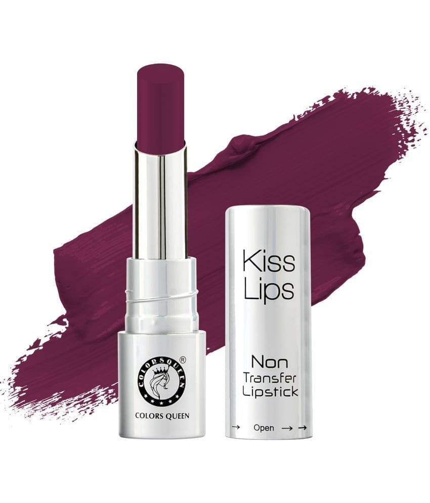     			Colors Queen Kiss Lips Matte Lipstick Smudge Proof & Long Stay Lipstick Virgin Maroon (Shade - 10)