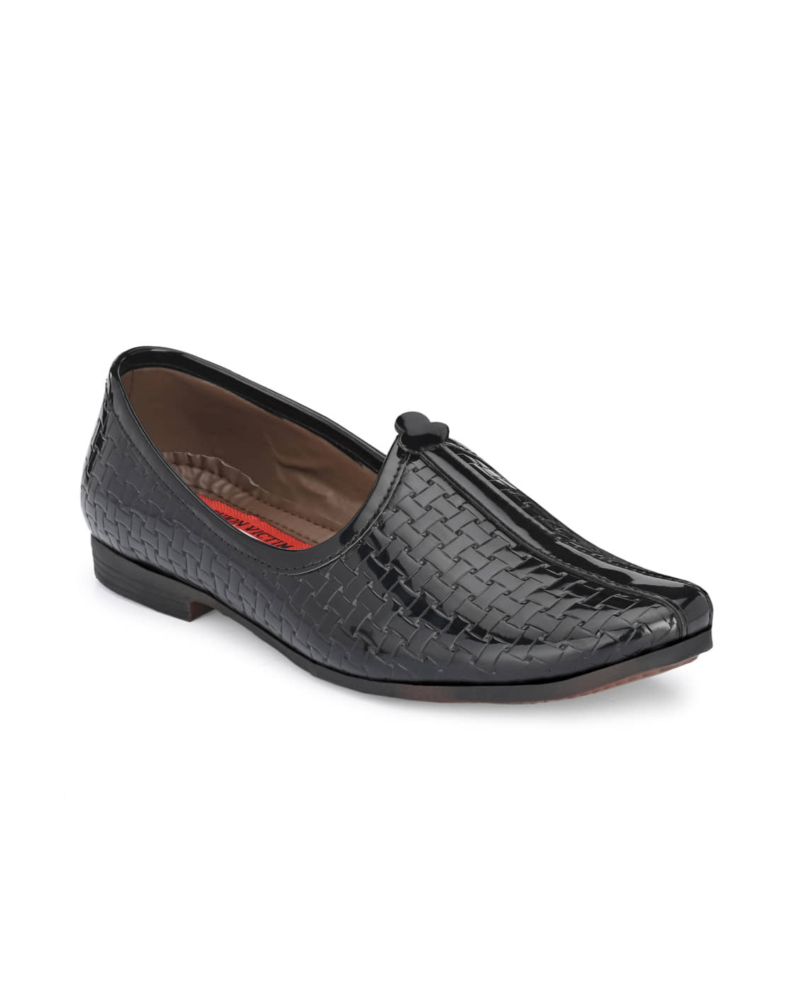 Fashion Victim - Black Men's Mojaris - Ethnic Shoes | Buy online on ZillyBuy