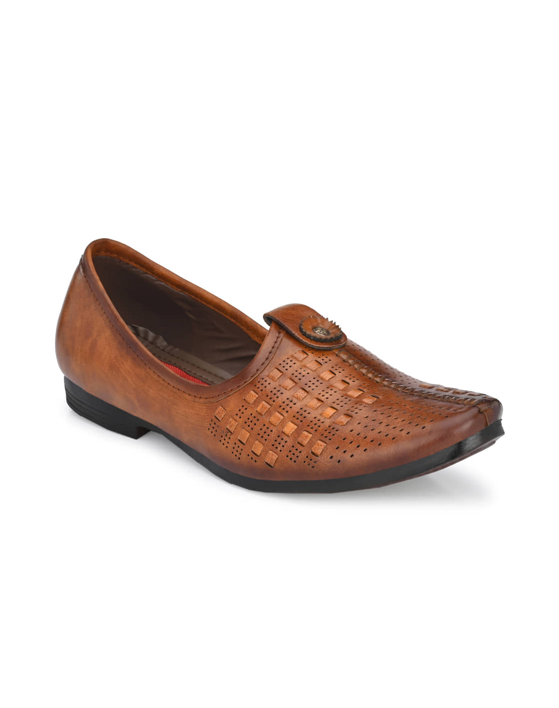Fashion Victim - Brown Men's Mojaris - Ethnic Shoes | Buy online on ZillyBuy