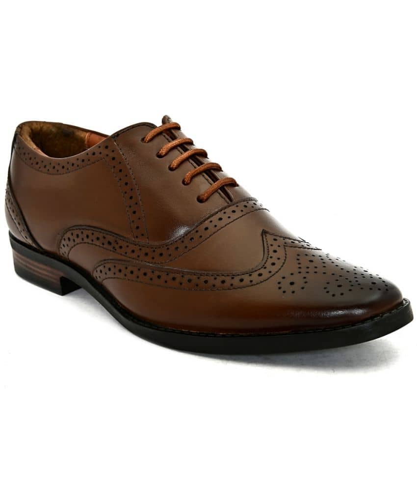 Fashion Victim - Brown Men's Brogue Formal Shoes - Formal Shoes | Buy online on ZillyBuy
