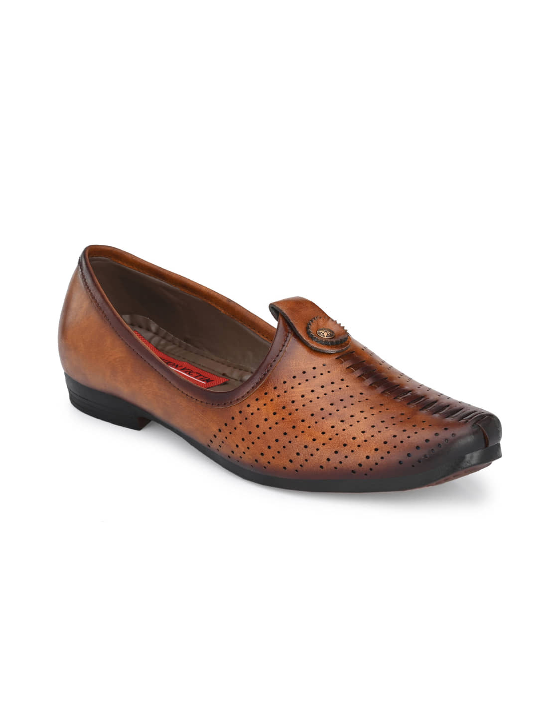 Fashion Victim - Brown Men's Mojaris - Ethnic Shoes | Buy online on ZillyBuy