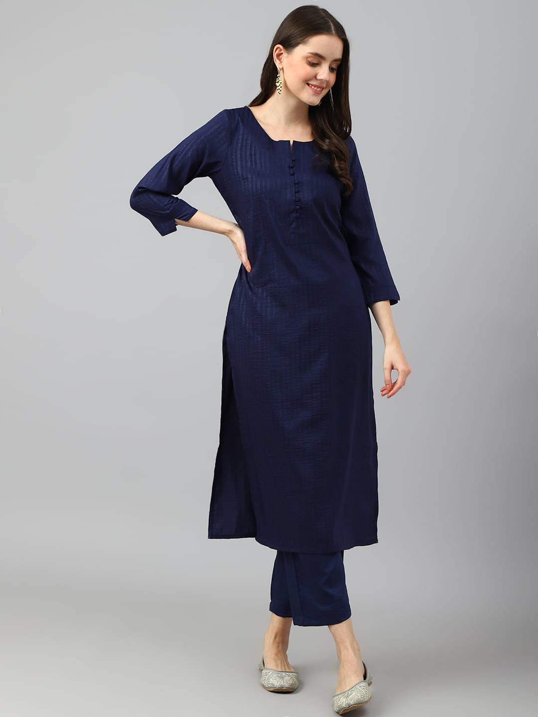 Hritika - Blue Straight Viscose Women's Stitched Salwar Suit ( Pack of 1 )     			Hritika - Blue Straight Viscose Women's Stitched Salwar Suit ( Pack of 1 )