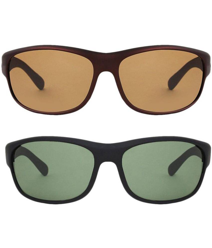     			Kanny Devis - UV Protected Black Riding Goggles ( Pack of 2 )