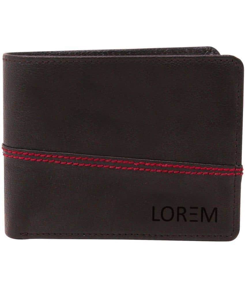 Lorem - Brown Faux Leather Men's Two Fold Wallet ( Pack of 1 ) - Handbags | Buy online on ZillyBuy