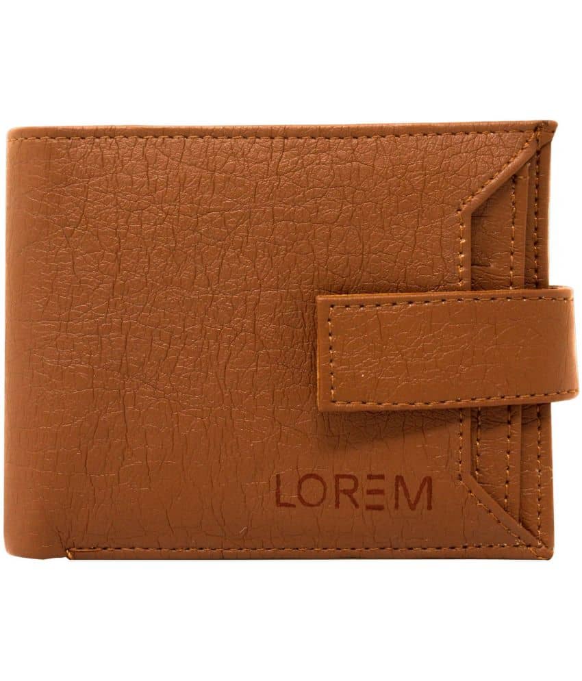 Lorem - Brown Faux Leather Men's Anti-theft Wallet ( Pack of 1 ) - Handbags | Buy online on ZillyBuy
