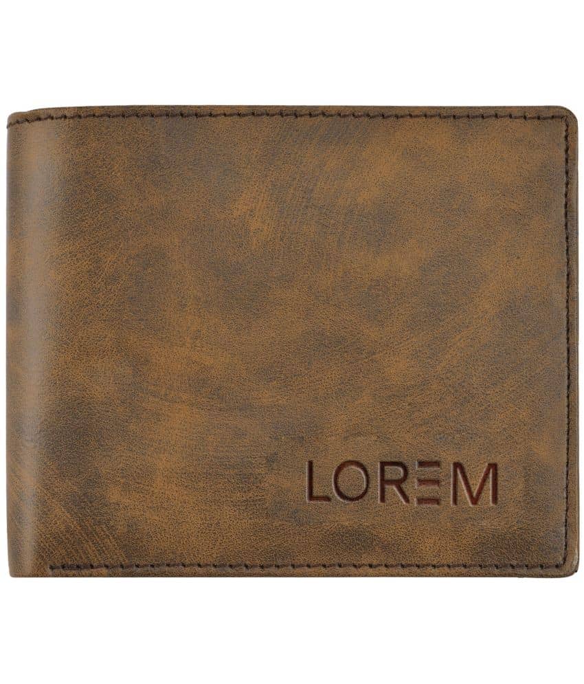 Lorem - Brown Faux Leather Men's Two Fold Wallet ( Pack of 1 ) - Handbags | Buy online on ZillyBuy