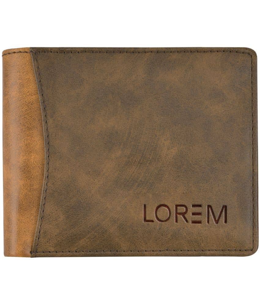 Lorem - Brown Faux Leather Men's Two Fold Wallet ( Pack of 1 ) - Handbags | Buy online on ZillyBuy