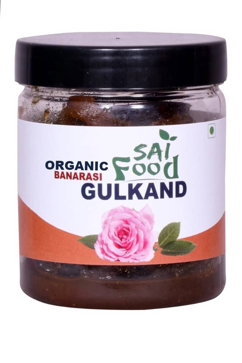 SAi Food ORGANIC Banarasi Gulkand Made from Finest Rose Petals Finest Mixed Gulkand Pickle 250 g     			SAi Food ORGANIC Banarasi Gulkand Made from Finest Rose Petals Finest Mixed Gulkand Pickle 250 g