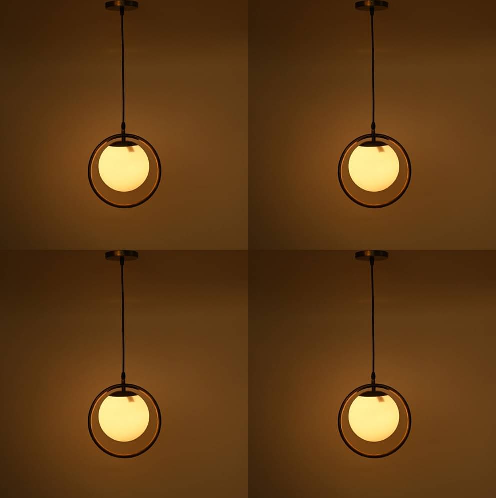 Somil Glass Ceiling Light Pendant White - Pack of 4 Somil Glass Ceiling Light Pendant White - Pack of 4