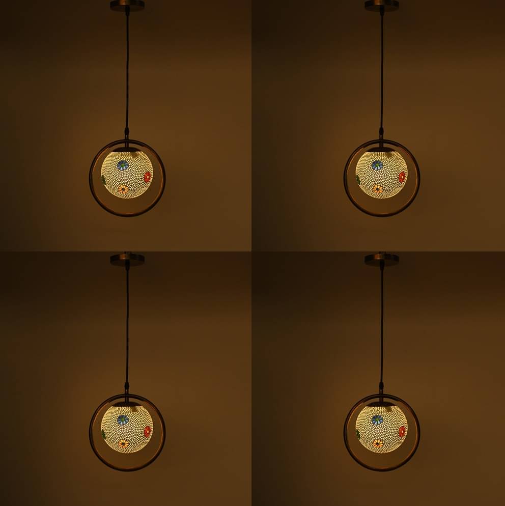 Somil Glass Ceiling Light Pendant Multi - Pack of 4 Somil Glass Ceiling Light Pendant Multi - Pack of 4