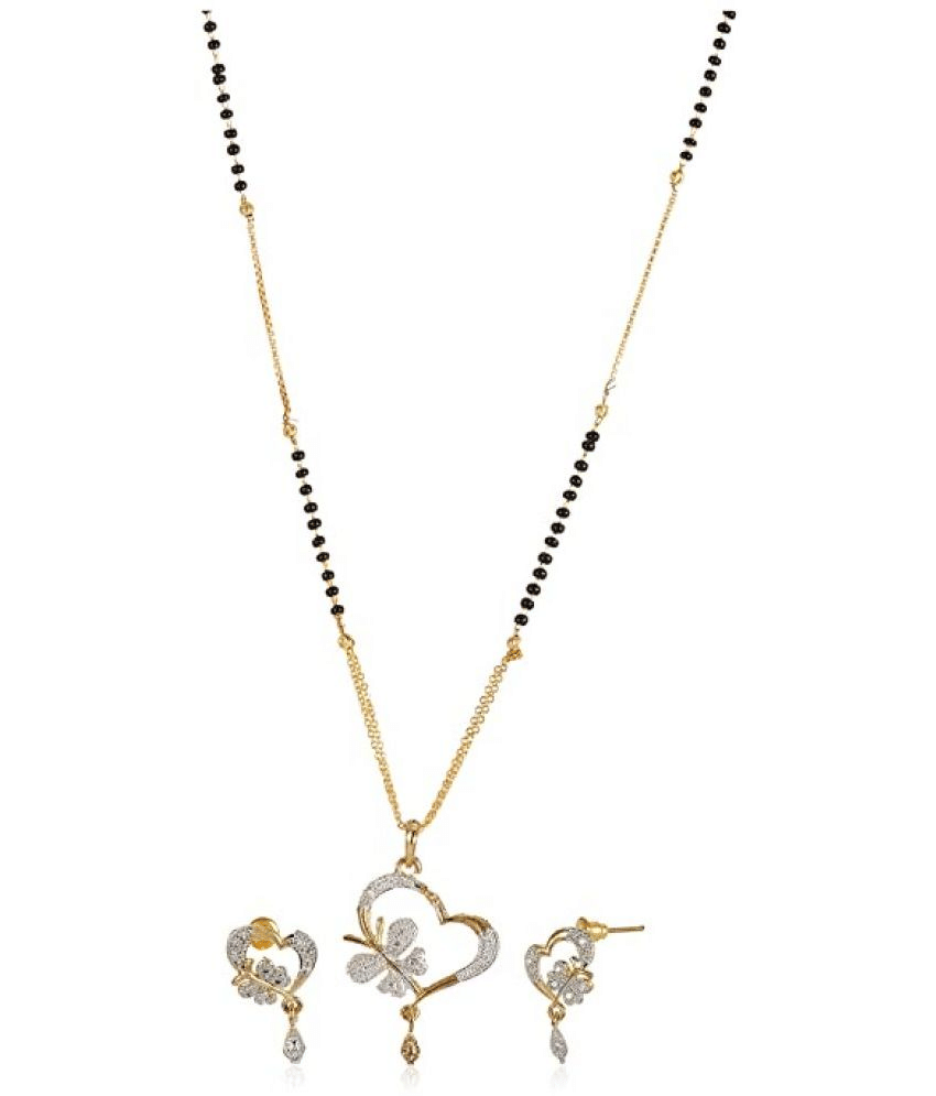 Sunhari Jewels - Golden Mangalsutra Set ( Pack of 1 ) Sunhari Jewels - Golden Mangalsutra Set ( Pack of 1 )