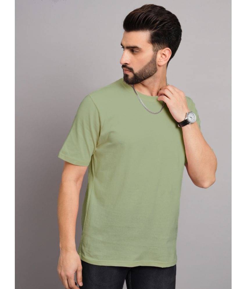     			The Dry State - Green Cotton Blend Regular Fit Men's T-Shirt ( Pack of 1 )