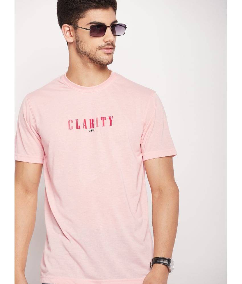     			UBX Pack of 1 Cotton Blend Regular Fit Men's T-Shirt ( Pink )