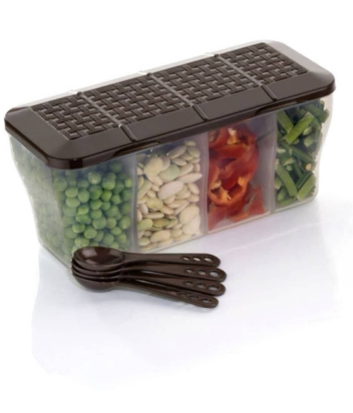 Analog kitchenware - Food/Spice/Dal PET Brown Food Container ( Set of 1 )
