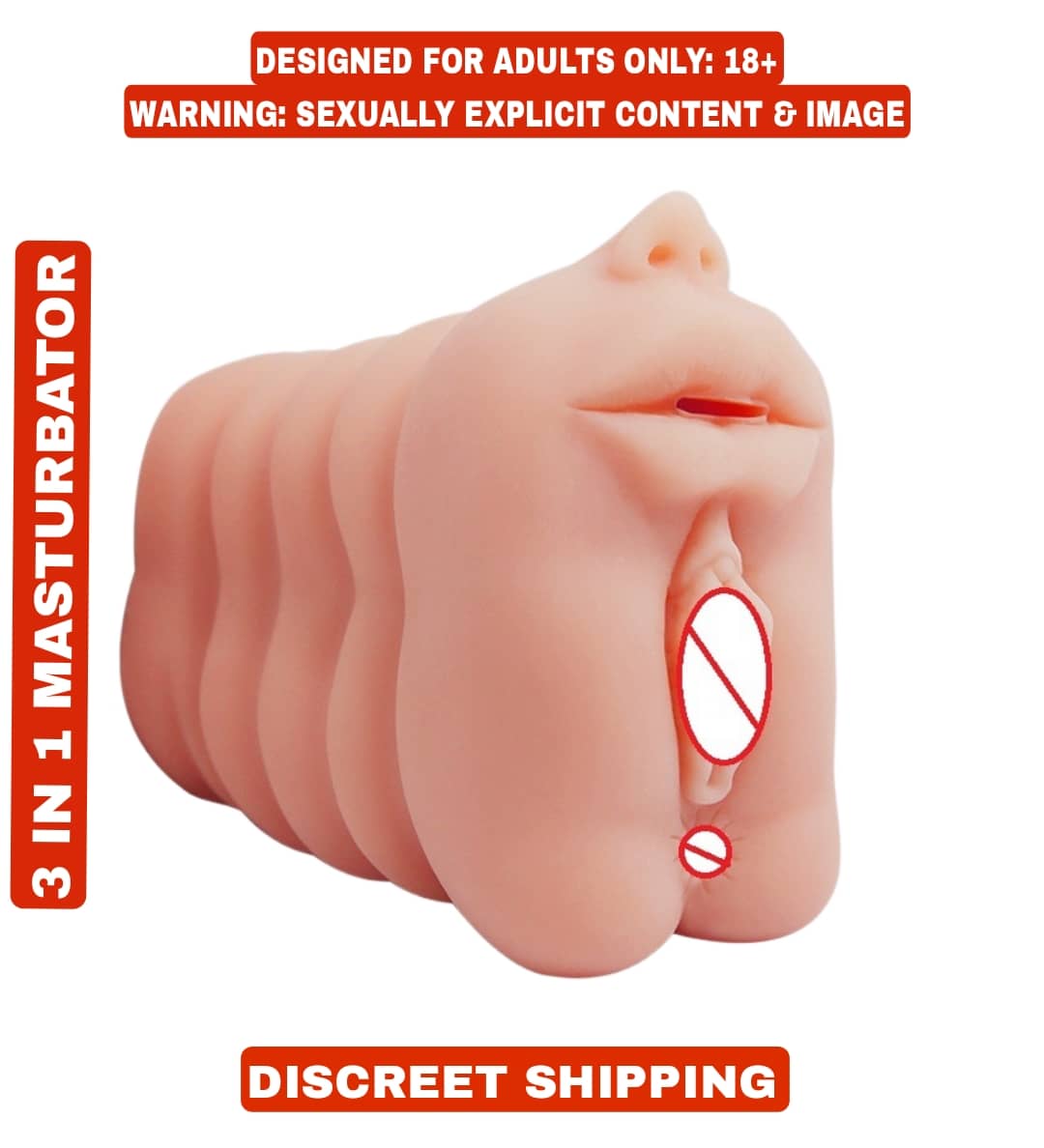 BAILE PREMIUM QUALITY 3 IN 1 VAGINA ANAL MOUTH POCKET PUSSY MALE MASTURBATOR SEX DOLL BY KAMAHOUSE